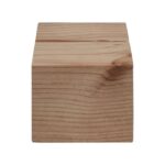 Socle cube en Bois brut 8 x 8 x 6,5 cm avec rainure - Lot de 2 - Interface PLV – Image 5
