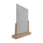 Porte menu de table en Bois brut avec plexi format A4 - Interface PLV – Image 2
