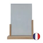 Porte menu de table en Bois brut avec plexi format A4 - Interface PLV – Image 4