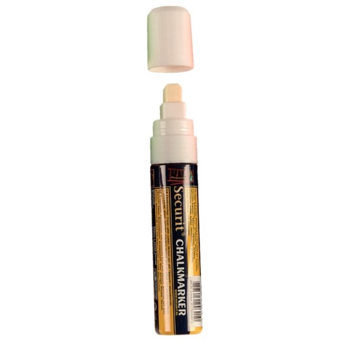Marqueur craie pour ardoise effaçable Securit 15 mm - Blanc – Image 3