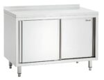 Meuble Bas acier inoxydable Avec Dosseret - Porte Coulissante - Gamme 700 - Bartscher – Image 2
