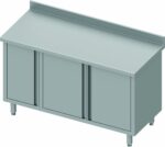 Meuble Bas Cuisine Inox Adossé - Cloison - Petit Placard à Gauche - Gamme 800 - Stalgast – Image 4