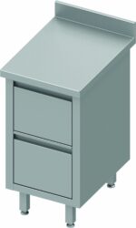 Meuble Bas Cuisine Inox Adossée - 2 Tiroirs - Gamme 700 - Stalgast – Image 2