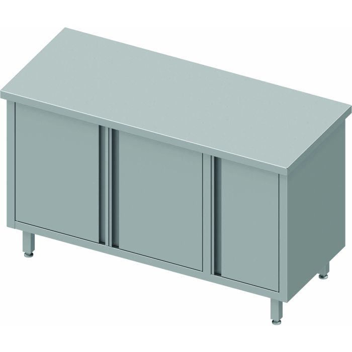 Meuble Bas Cuisine Inox - Cloison - Petit Placard à Droite - Gamme 800 - Stalgast – Image 1