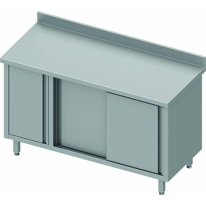 Meuble Bas Inox Adossé - 1 Porte Battante à Gauche - Gamme 600 - Stalgast – Image 3