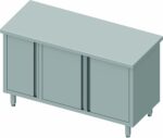 Meuble Bas Inox Avec Cloison - Petit Placard à Gauche - Gamme 600 - Stalgast – Image 4
