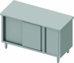 Meuble Bas Inox - Porte Battante à Droite & Porte Coulissante - Gamme 800 - Stalgast – Image 4