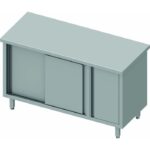 Meuble Bas Inox - Porte Battante à Droite & Porte Coulissante - Gamme 800 - Stalgast