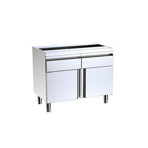 Meuble Sans Plan de Travail avec Portes Battantes et Tiroirs Profondeur 700mm - Distform – Image 4
