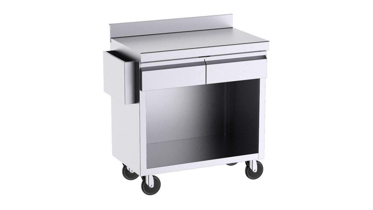 Mobilier d'Appoint pour Terrasse Sans Dosserets Latéraux - 2 Tiroirs - Distform – Image 2