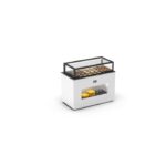 Buffet Neutre Série Integra avec Vitrine Supérieur - Accès Arrière - 1150 / 1720 mm - Sayl