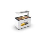 Buffet Réfrigéré Plaque Froide avec Bacs Protection Anti-Postillons - 1300x700 mm - SAYL – Image 3