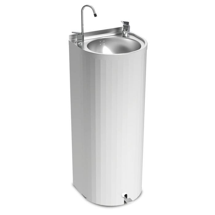 Fontaine à Eau sur Pied en Inox à Pédale 350 x 300 mm – Fricosmos