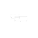 Poussoir pour Hachoir en Polyéthylène Ø 43x240 mm - Fricosmos – Image 2