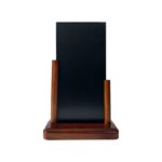 Porte menu de table en Bois acajou ardoise 20 x 10 cm - Lot de 2 - Interface PLV – Image 4