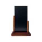 Porte menu de table en Bois acajou ardoise 20 x 10 cm - Lot de 2 - Interface PLV – Image 3