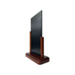 Porte menu de table en Bois acajou ardoise 20 x 10 cm - Lot de 2 - Interface PLV – Image 5