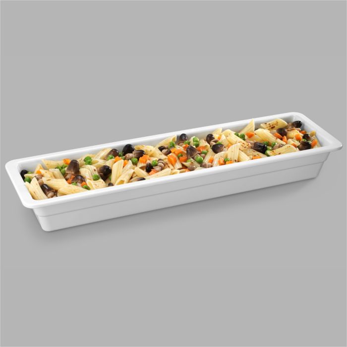 Plat en Mélamine Blanc GN 2/4 – H 20 à 65 mm – Pujadas
