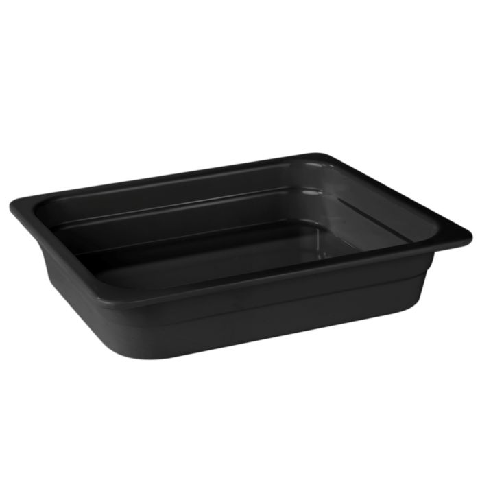 Plat en Mélamine Noir GN 1/2 – H 20 à 100 mm – Pujadas