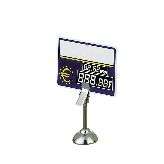 porte_etiquette_sur_socle_pince_h_50mm_l2g_2_c3c1_5 PORTE ETIQUETTE SUR SOCLE + PINCE H 50MM - L2G – Image 1