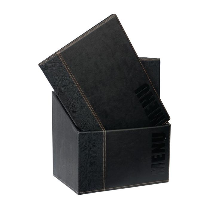 Porte-Menu Contemporain A4 avec Boîte de Rangement - Lot de 20 - Securit – Image 1