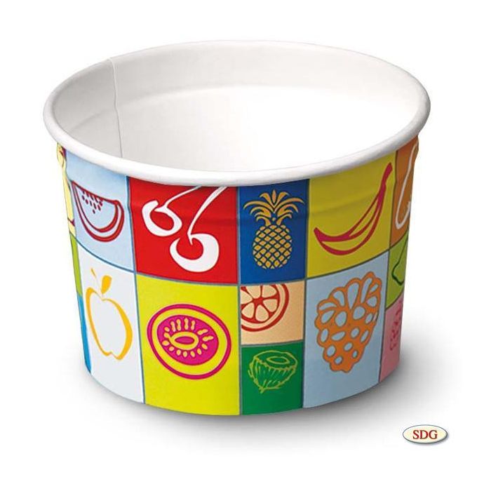 Pot à Glace en Carton Tutti Frutti 200 ml – SDG Lot de 1645