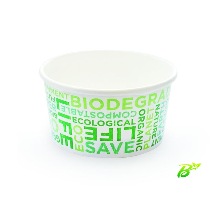 Pot de Glace en Carton Recyclable Texte Bio 155 ml – SDG Lot de 1485