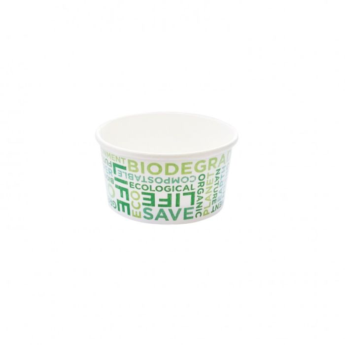 Pot de Glace en Carton Recyclable Texte Bio 90 ml Lot de 1932 – SDG