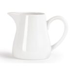 Pots à lait blancs Olympia 212 ml - Lot de 6