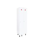 Armoire Vestiaire Monobloc PVC 2 Colonnes 2 Casiers  - L 2x300 mm