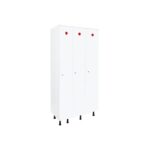Armoire Vestiaire Monobloc PVC 3 Colonnes 3 Casiers  - L 3x300 mm – Image 3
