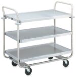 Chariot de Service Inox 3 Niveaux - 225Kg - Pujadas – Image 2