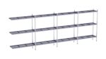 Rayonnage 3 Niveaux en Inox d'Angle avec Clayettes en Polypropylène Profondeur 400mm et L.5020 à 5920mm - Distform – Image 4