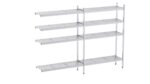 Rayonnage en Acier Inoxydable d'Angle Clayettes Perforées - 2060 à 2960 mm - 4 Niv - P400 - Distform – Image 2