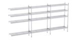 Rayonnage en Acier Inoxydable d'Angle Clayettes Perforées - 4090 à 4920 mm - 4 Niv - P400 - Distform – Image 2