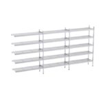 Rayonnage en Acier Inoxydable d'Angle Clayettes Perforées - 4090 à 4920 mm - 5 Niv - P500 - Distform' – Image 5