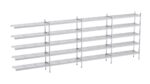 Rayonnage en Acier Inoxydable d'Angle Clayettes Perforées - 6020 à 6520 mm - 5 Niv - P400 - Distform' – Image 2
