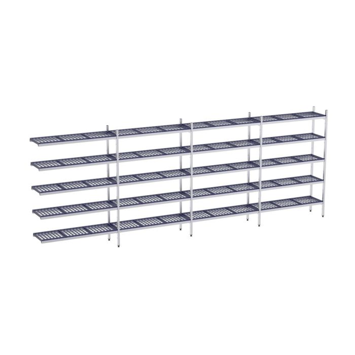 Rayonnage en Acier Inoxydable d’Angle - 5020 à 5920 mm - 5 Niv - P500 - Distform – Image 1
