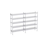 Rayonnage en Acier Inoxydable Linéaires - 3090 à 3920 mm - 5 Niv - P500 - Distform