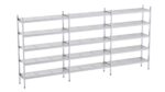 Rayonnage en Acier Inoxydable Linéaires Clayettes Perforées - 4020 à 4950 mm - 5 Niv - P500 - Distform – Image 2