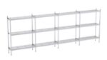 Rayonnage en Acier Inoxydable Linéaires Clayettes Perforées - 6050 à 6550 mm - 3 Niv - P500 - Distform – Image 4