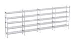 Rayonnage en Acier Inoxydable Linéaires Clayettes Perforées - 6050 à 6550 mm - 5 Niv - P500 - Distform – Image 4