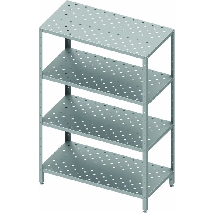 Rayonnage Inox 4 Niveaux - Etagère Perforée - Profondeur 400 - Stalgast - 931894060 – Image 1