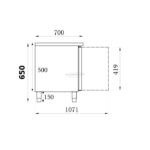 Soubassement Réfrigéré 3 Portes GN1/1 - Combisteel – Image 3