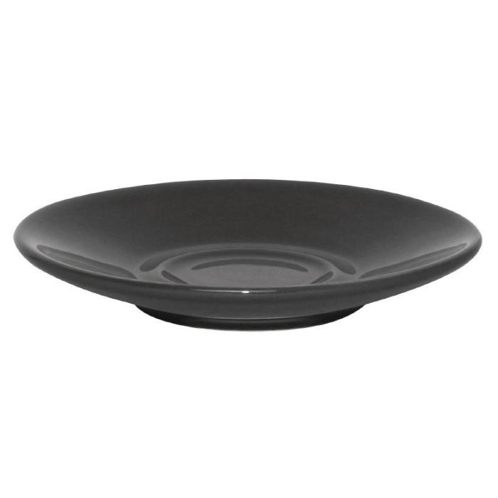 Soucoupe pour Tasse Expresso Grise Lot de 12 Olympia – Image 1