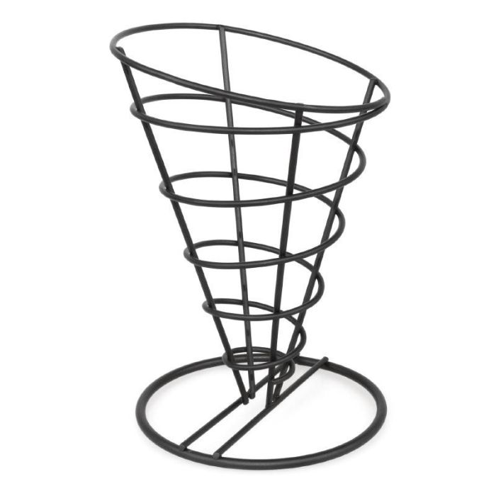 Support Conique Noir pour Frites H 175 mm - Olympia – Image 1