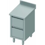 Table Armoire Inox Adossée - 2 Tiroirs - Gamme 600 - Stalgast – Image 3