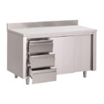 Table Armoire Inox - Profondeur 700 - Gastro M – Image 3