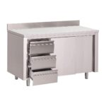 Table Armoire Inox - Profondeur 700 - Gastro M – Image 2