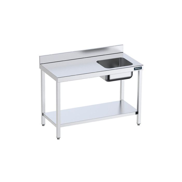 table_de_chef_inox_avec_bac_a_droite_et_etagere_gamme_700_distform_35_f855_60 Table de chef Inox avec bac à Droite et étagère - Gamme 700 - Distform – Image 1